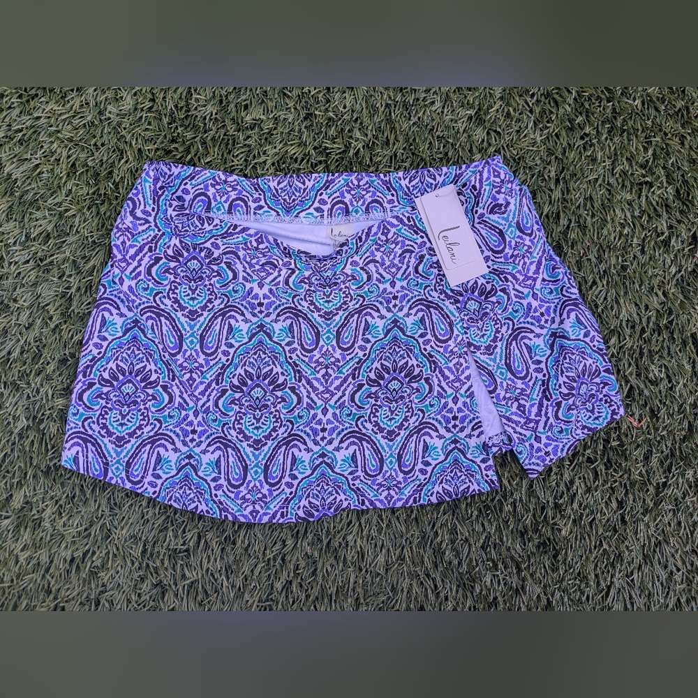 NEW Lulus Purple Patterned Bikini Bottom